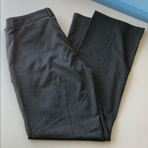 Charcoal pinstripe dress pants